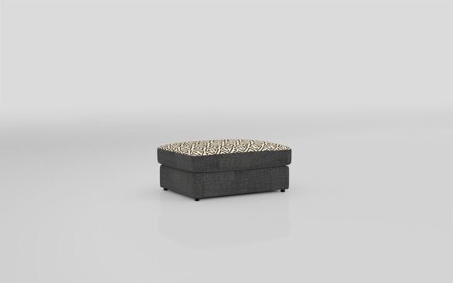 Aspen Fabric Pattern Top Banquette Footstool  - poltronesofà at ScS