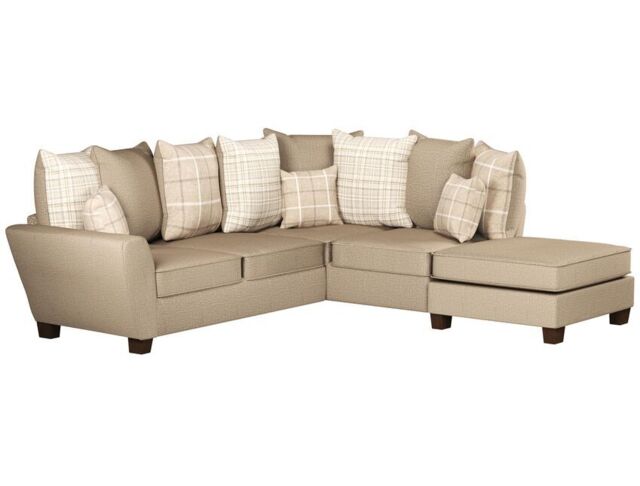 Theo Fabric 2 Corner 1 Right Hand Facing Chaise Scatter Back Sofa  - poltronesofà at ScS