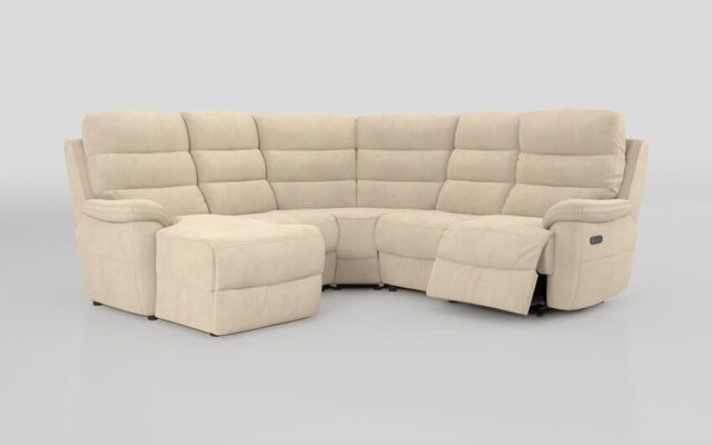 Ossett 2 Corner 2 Left Hand Facing Chaise Right Hand Facing Power Sofa with Head Tilt  - poltronesofà at ScS