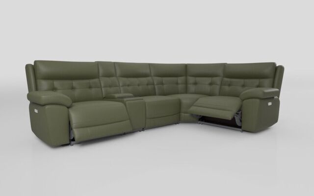 Belford 3 Corner 1 Power Recliner with Media Unit and Power Head Tilt - poltronesofà at ScS