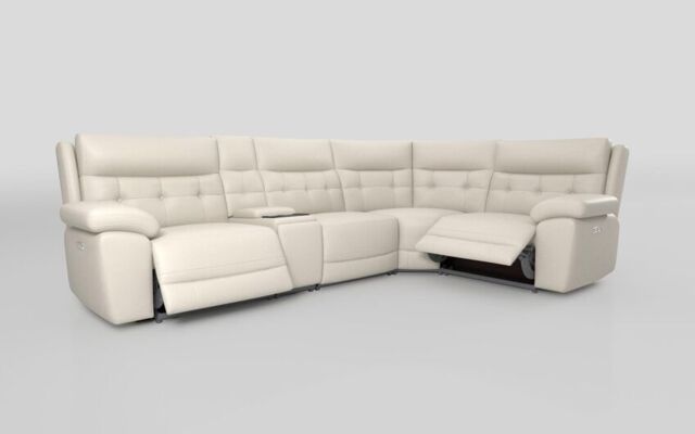 Belford 3 Corner 1 Power Recliner with Media Unit and Power Head Tilt - poltronesofà at ScS