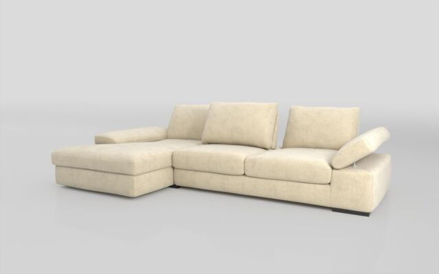 Savazza 4 Seater Sofa with Adjustable Back Rest Left Hand Facing Lounger  - poltronesofà at ScS