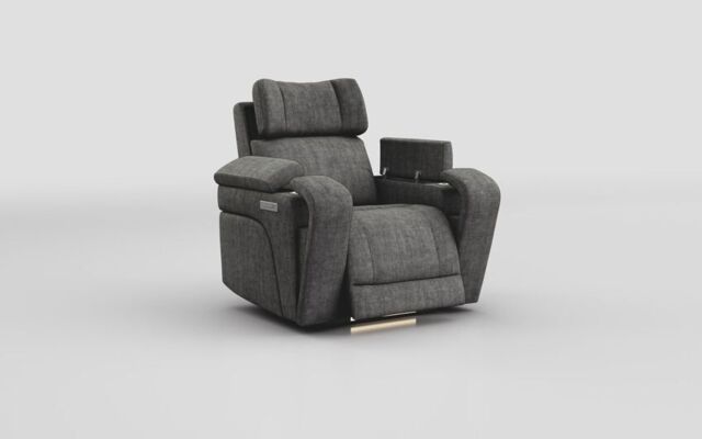 Adstock Power Recliner Chair with Power Head Tilt, Lumbar, Massage, Audio, Heat & LED Lights - poltronesofà at ScS