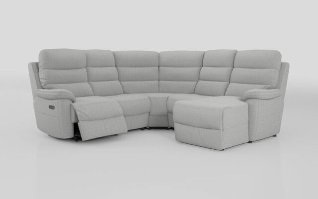 Ossett 2 Corner 2 Right Hand Facing Chaise Left Hand Facing Power Sofa with Head Tilt - poltronesofà at ScS