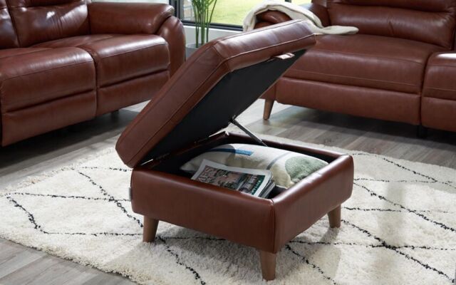 La-Z-Boy Leather Madison Storage Footstool