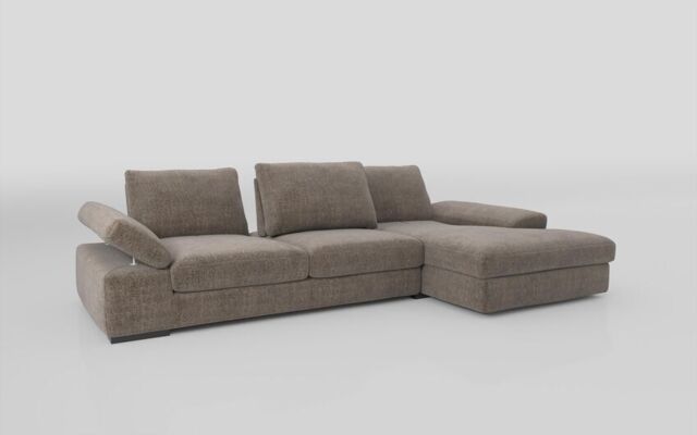 Savazza 4 Seater Sofa with Adjustable Back Rest Right Hand Facing Lounger  - poltronesofà at ScS