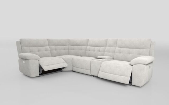 Belford 1 Corner 3 Power Recliner Sofa with Media Console - poltronesofà at ScS