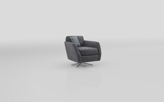 Living Esme Fabric Plain Swivel Chair - poltronesofà at ScS