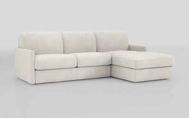 Barete Slim Arm 4 Seater Sofa Bed with Right Hand Facing Large Lounger - poltronesofà at ScS