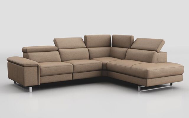 Viserba 3 Corner 2 Sofa with Right Hand Facing Chaise & Manual Head Tilt  - poltronesofà at ScS