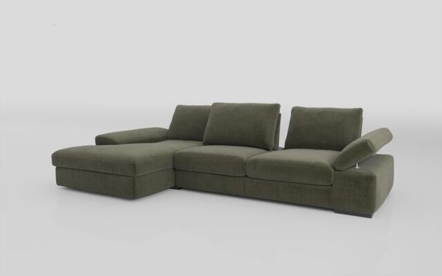 Savazza 4 Seater Sofa with Adjustable Back Rest Left Hand Facing Lounger  - poltronesofà at ScS