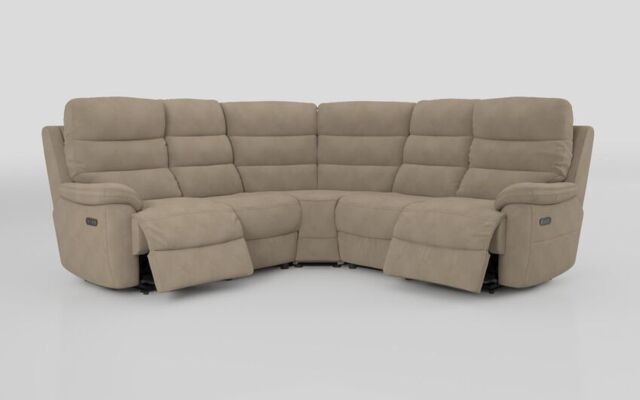 Ossett 2 Corner 2 Power Sofa with Head Tilt - poltronesofà at ScS