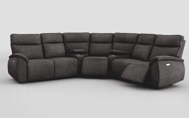 Solara 2 Corner 2 Power Recliner with Double Storage Consoles  - poltronesofà at ScS