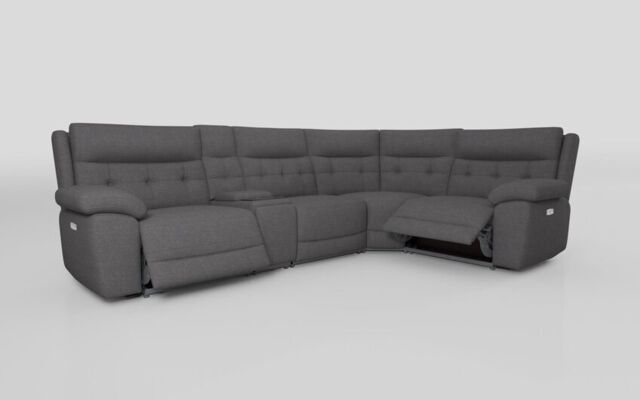 Belford 3 Corner 1 Power Recliner with Media Unit and Power Head Tilt - poltronesofà at ScS