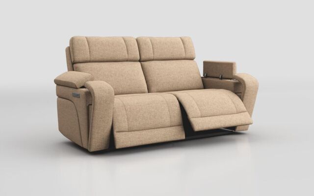Adstock 3 Seater Power Recliner With Power Head Tilt - poltronesofà at ScS