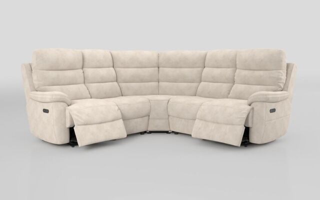 Ossett 2 Corner 2 Power Sofa with Head Tilt - poltronesofà at ScS