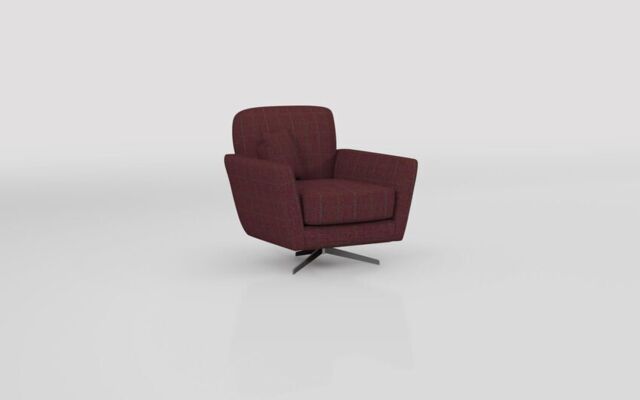 Theo Fabric Pattern Swivel Chair - poltronesofà at ScS