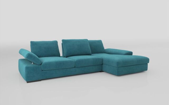 Savazza 4 Seater Sofa with Adjustable Back Rest Right Hand Facing Lounger  - poltronesofà at ScS