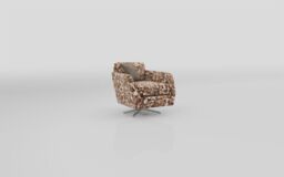 Living Esme Fabric Patterned Swivel Chair  - poltronesofà at ScS