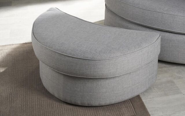 Hugo Fabric Twister Footstool  - poltronesofà at ScS