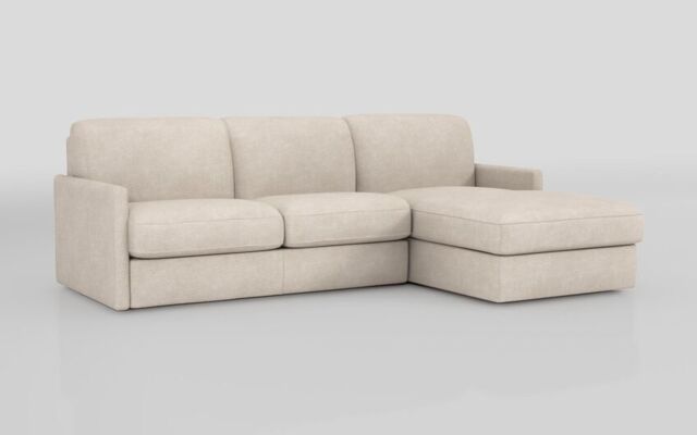 Barete Slim Arm 4 Seater Sofa Bed with Right Hand Facing Large Lounger  - poltronesofà at ScS