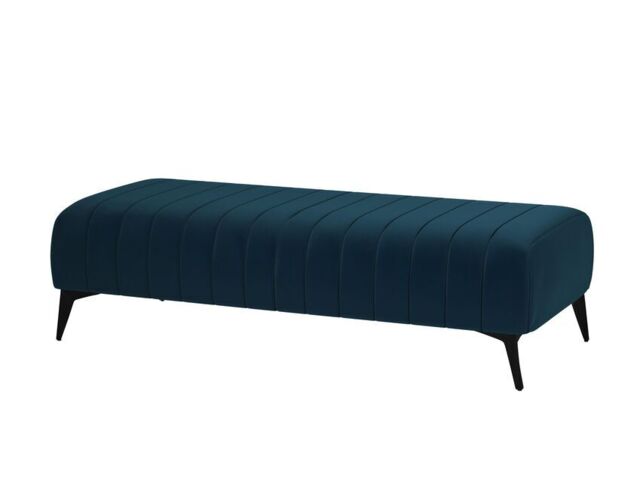 ScS Living Blue Margo Fabric Bench Footstool