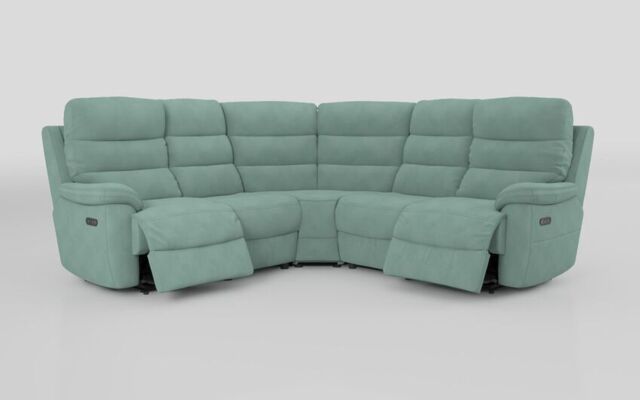 Ossett 2 Corner 2 Power Sofa with Head Tilt - poltronesofà at ScS