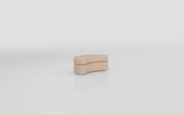 Theo Fabric Large Twister Footstool - poltronesofà at ScS