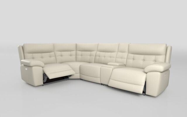 Belford 1 Corner 3 Power Recliner Sofa with Console and Power Head Tilt - poltronesofà at ScS