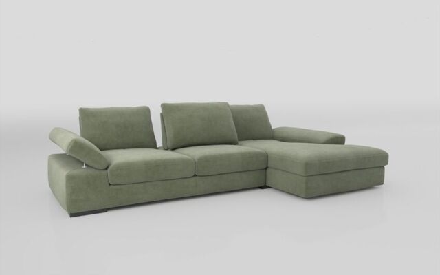 Savazza 4 Seater Sofa with Adjustable Back Rest Right Hand Facing Lounger - poltronesofà at ScS