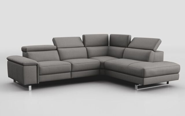 Viserba 3 Corner 2 Sofa with Right Hand Facing Chaise & Manual Head Tilt  - poltronesofà at ScS