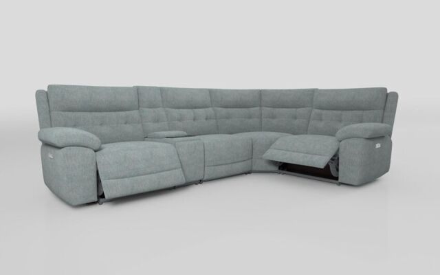 Belford 3 Corner 1 Power Recliner with Media Unit and Power Head Tilt - poltronesofà at ScS