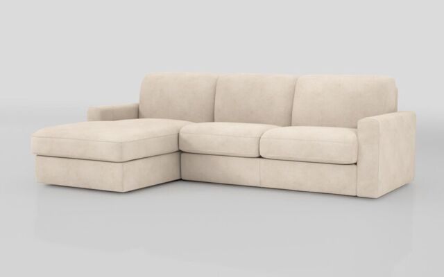 Barete Large Arm 4 Seater Sofa Bed with Left Hand Facing Large Lounger - poltronesofà at ScS