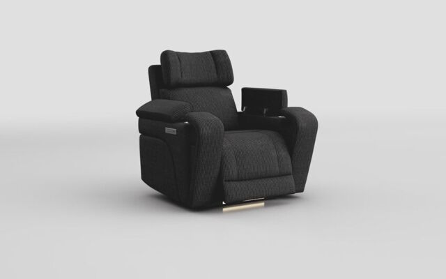 Adstock Power Recliner Chair with Power Head Tilt, Lumbar, Massage, Audio, Heat & LED Lights  - poltronesofà at ScS