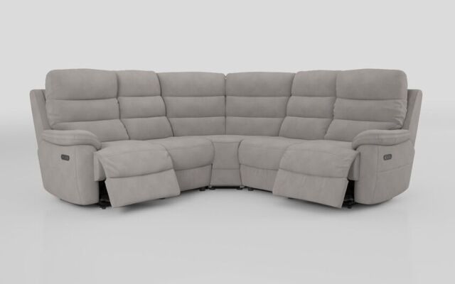 Ossett 2 Corner 2 Power Sofa with Head Tilt  - poltronesofà at ScS