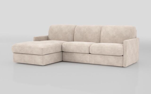 Barete Slim Arm 4 Seater Sofa Bed with Left Hand Facing Large Lounger  - poltronesofà at ScS