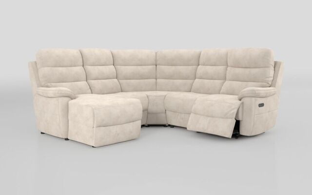 Ossett 2 Corner 2 Left Hand Facing Chaise Right Hand Facing Power Sofa with Head Tilt  - poltronesofà at ScS