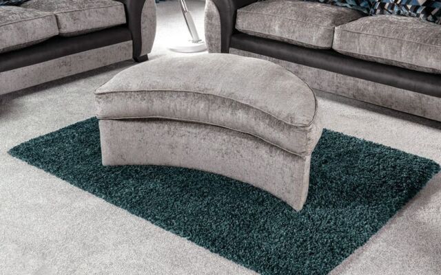 Kadie Fabric Large Twister Footstool - poltronesofà at ScS
