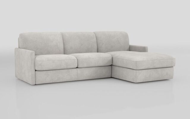 Barete Slim Arm 4 Seater Sofa Bed with Right Hand Facing Large Lounger - poltronesofà at ScS