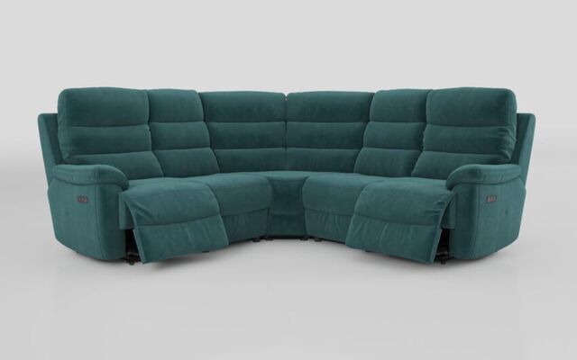 Ossett 2 Corner 2 Power Sofa with Head Tilt - poltronesofà at ScS