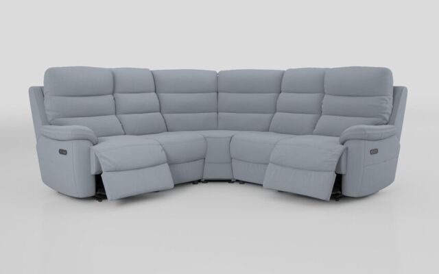 Ossett 2 Corner 2 Power Sofa with Head Tilt - poltronesofà at ScS