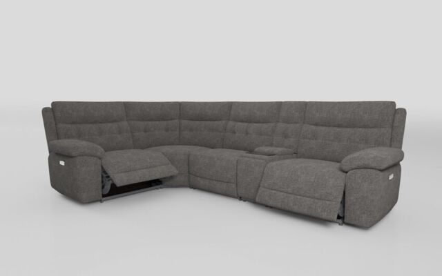 Belford 1 Corner 3 Power Recliner Sofa with Media Console - poltronesofà at ScS