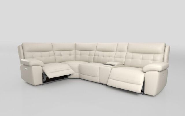 Belford 1 Corner 3 Power Recliner Sofa with Media Console  - poltronesofà at ScS