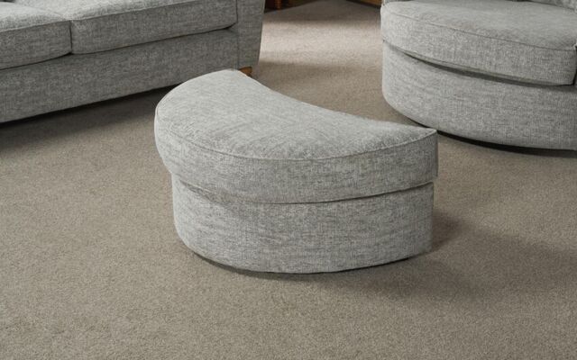 Aurora Fabric Large Twister Footstool  - poltronesofà at ScS