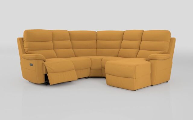 Ossett 2 Corner 2 Right Hand Facing Chaise Left Hand Facing Power Sofa with Head Tilt - poltronesofà at ScS