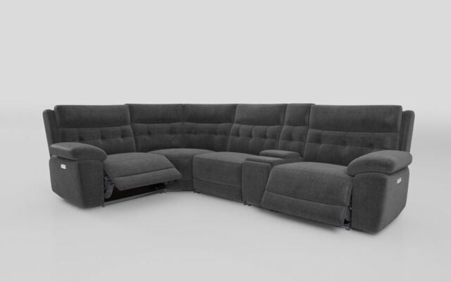 Belford 1 Corner 3 Power Recliner Sofa with Console and Power Head Tilt - poltronesofà at ScS