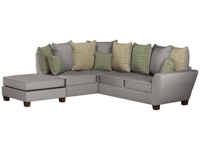 Theo Fabric 1 Corner 2 Left Hand Facing Chaise Scatter Back Sofa  - poltronesofà at ScS