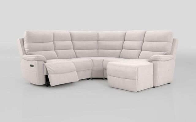 Ossett 2 Corner 2 Right Hand Facing Chaise Left Hand Facing Power Sofa with Head Tilt - poltronesofà at ScS