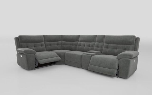Belford 1 Corner 3 Power Recliner Sofa with Console and Power Head Tilt - poltronesofà at ScS