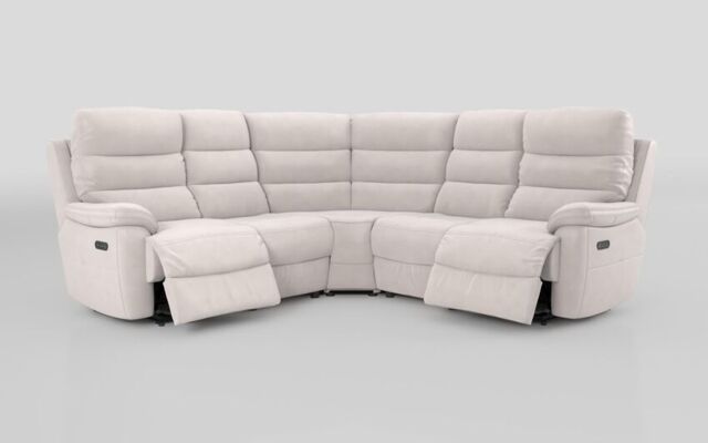 Ossett 2 Corner 2 Power Sofa with Head Tilt - poltronesofà at ScS